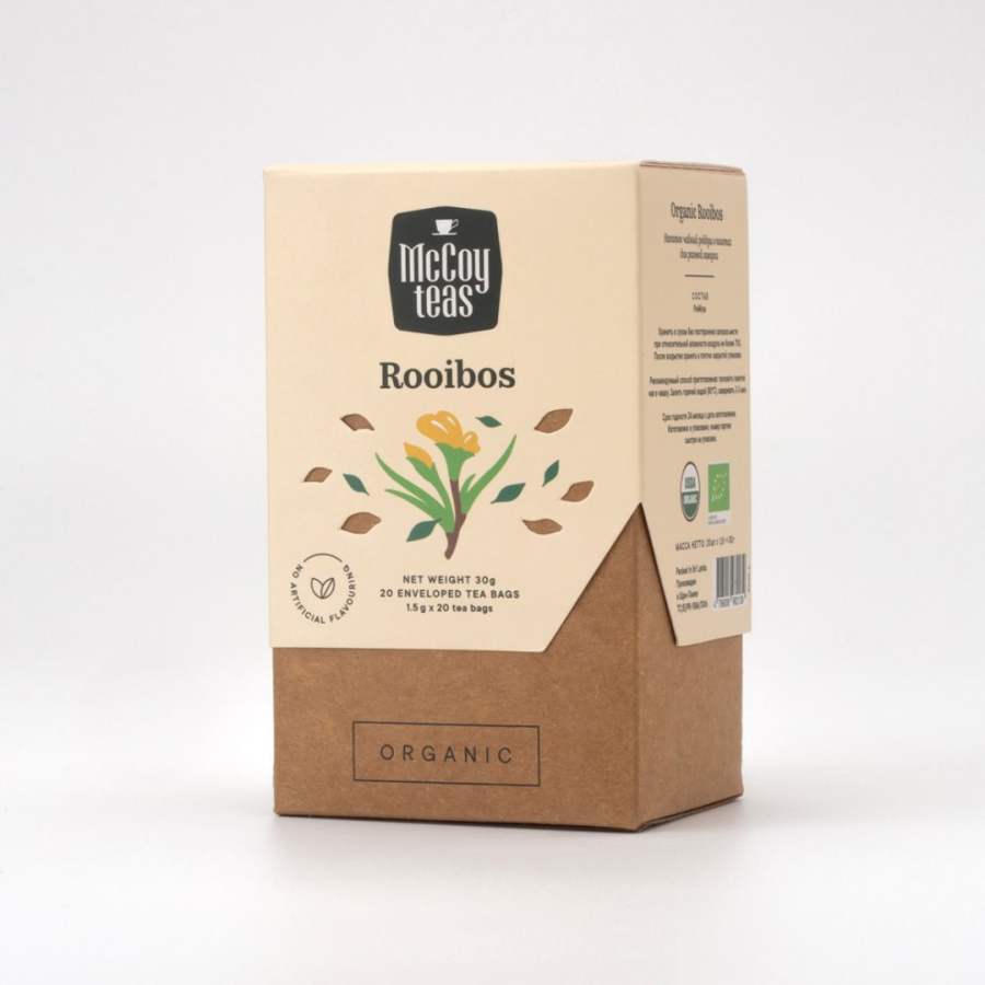 MCCOY ORG ROOIBOS 20 ENV TEA BAGS