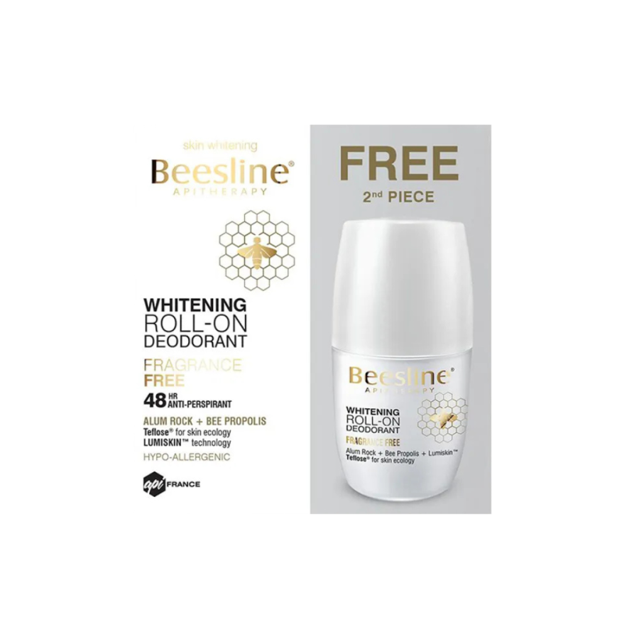 BEESLINE WHITN ROLL-ON ZERO ALUMINUM 50ML 1+1