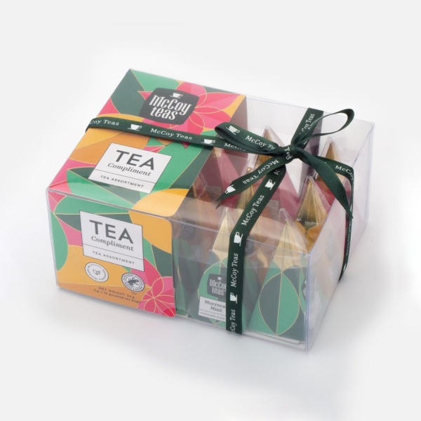 MCCOY TEA COMPLIMENT 12 PYRAMD TEA BAGS BOX