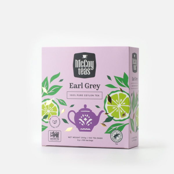 MCCOY EARL GREY 100 TEA BAGS