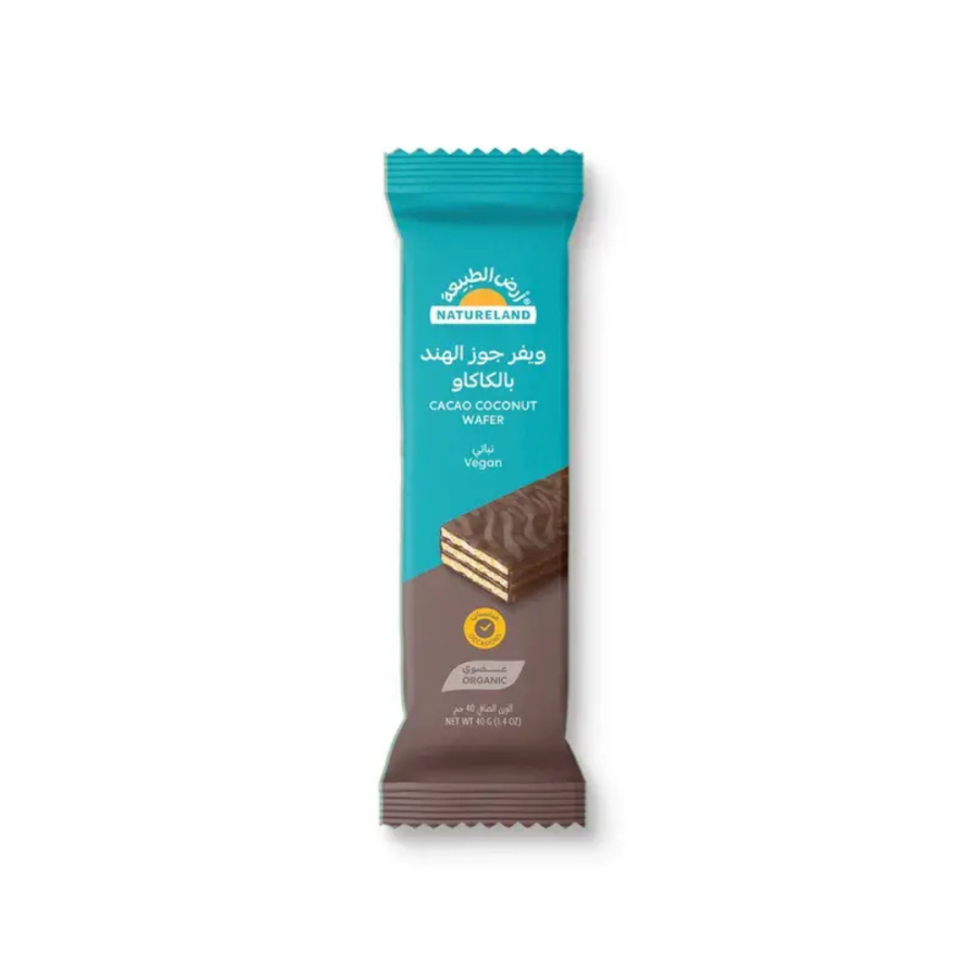 Natureland Cacao Coconut Wafer 40g