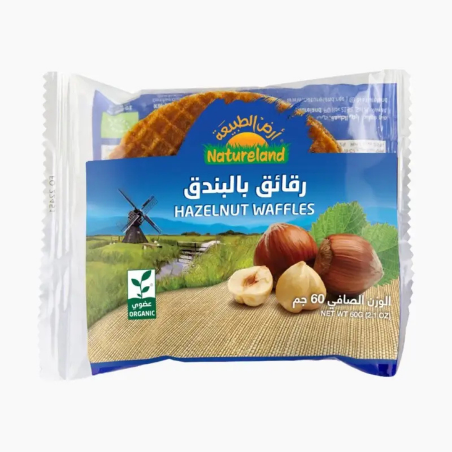 Natureland Hazelnut Waffles 60g