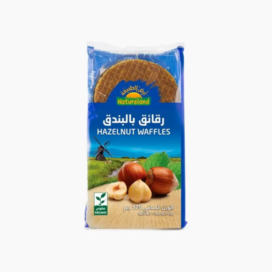 Natureland Hazelnut Waffles 175g