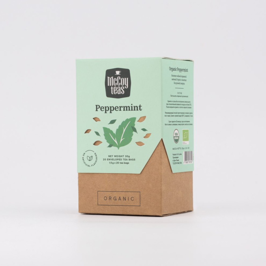 MCCOY PEPPERMINT 20 ENV TEA BAGS