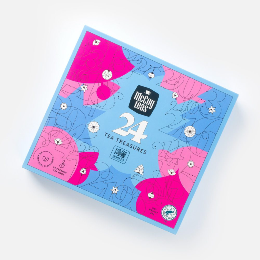 MCCOY ADVENT CALENDER 24 PYRAMID TEA BAGS