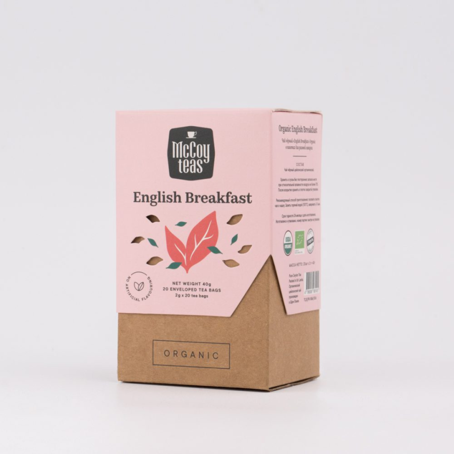 MCCOY ENGLISH BREAKFAST 20 ENV TEA BAGS