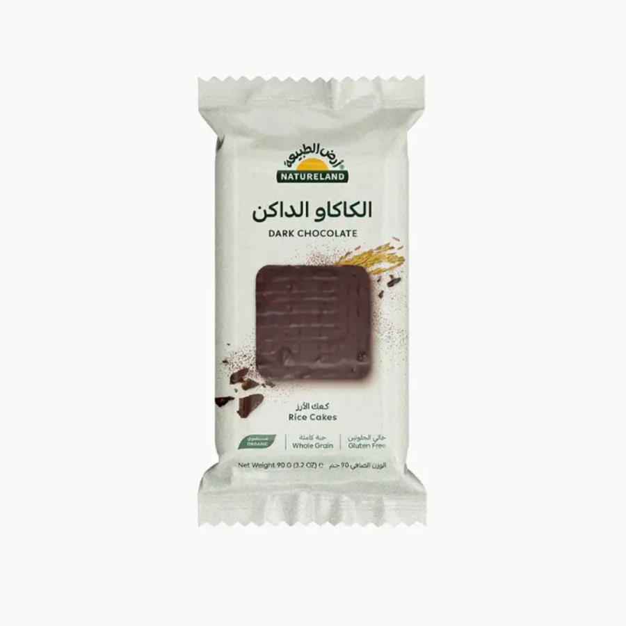 Natureland Rice Cakes Dark Chocolate 90g