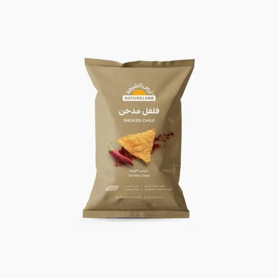 Natureland Tortilla Chips Smoked Chile 45g