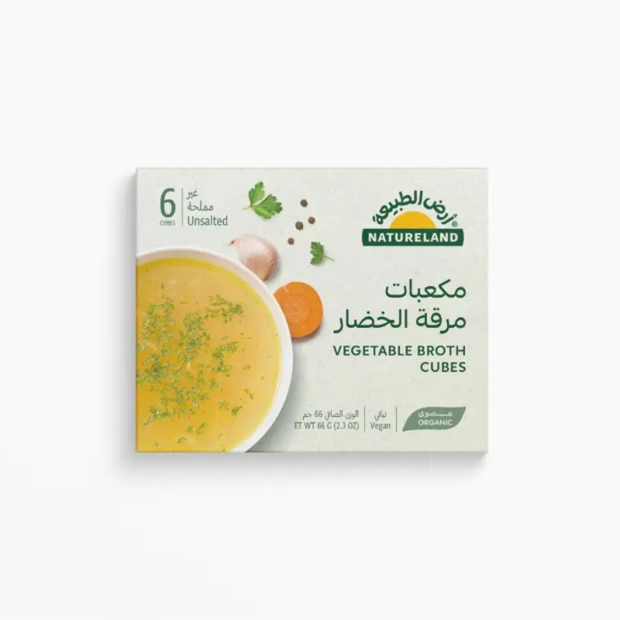 Natureland vegetable broth cubes 66g