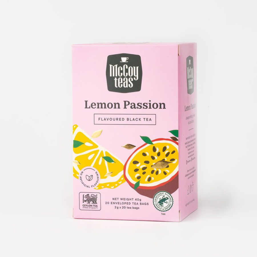 MCCOY LEMON PASSION 20 ENV TEA BAGS