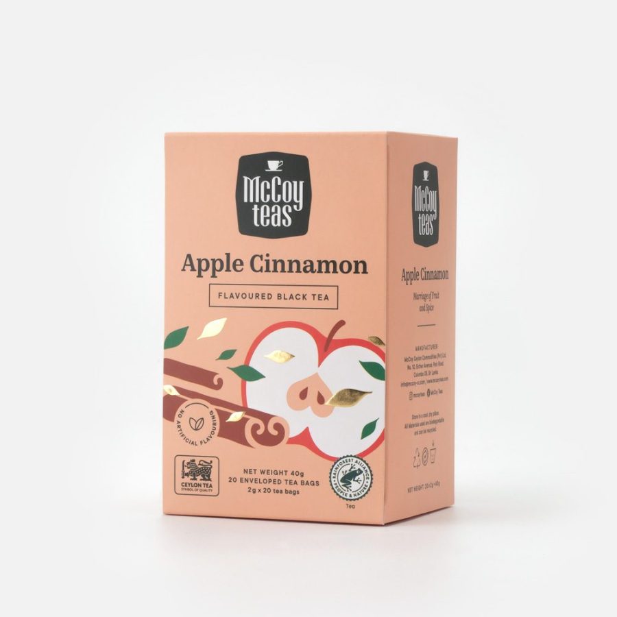 MCCOY APPLE CINNAMON 20 ENV TEA BAGS