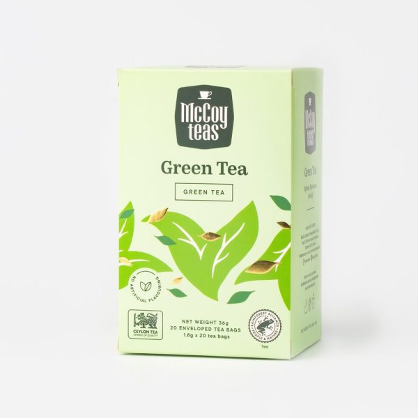 MCCOY GREEN TEA 20 ENV TEA BAGS