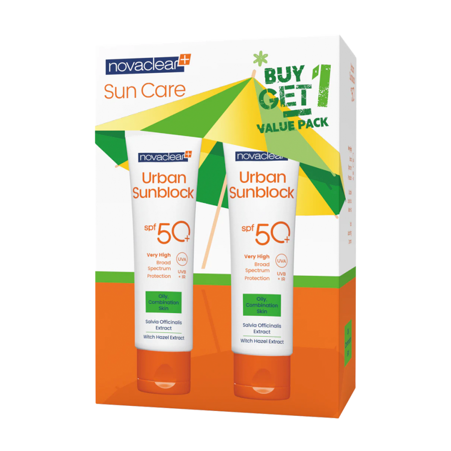 Novaclear Sun Care Set (Urban Sunblock SPF50+ Oily Skin)