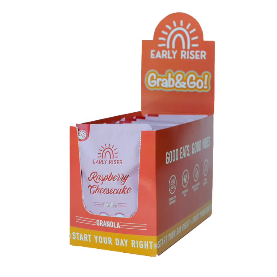 EARLY RISER Raspberry Cheesecake Granola 1 SACHET