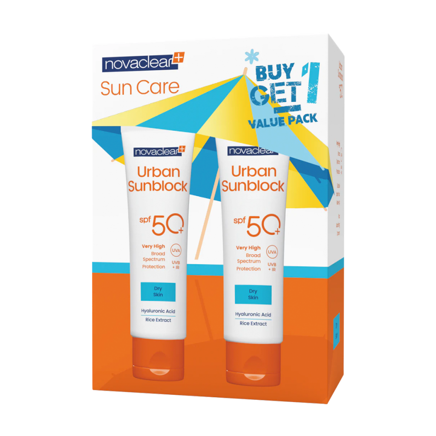 Novaclear Sun Care Set (Urban Sunblock SPF50+ Dry Skin)