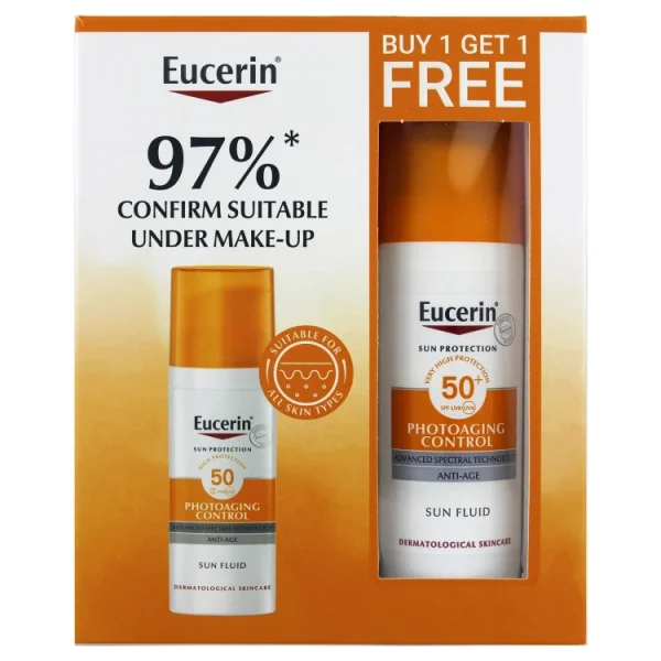 EUCERIN SUN PHOTOAGING CONTROL SFP50+ 50ML #87934 1+1FRE