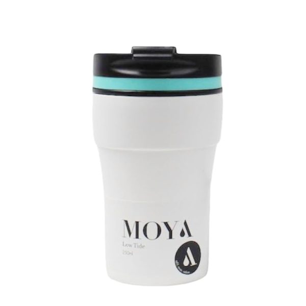MOYA BLUE/WHITE TRAVEL MUG