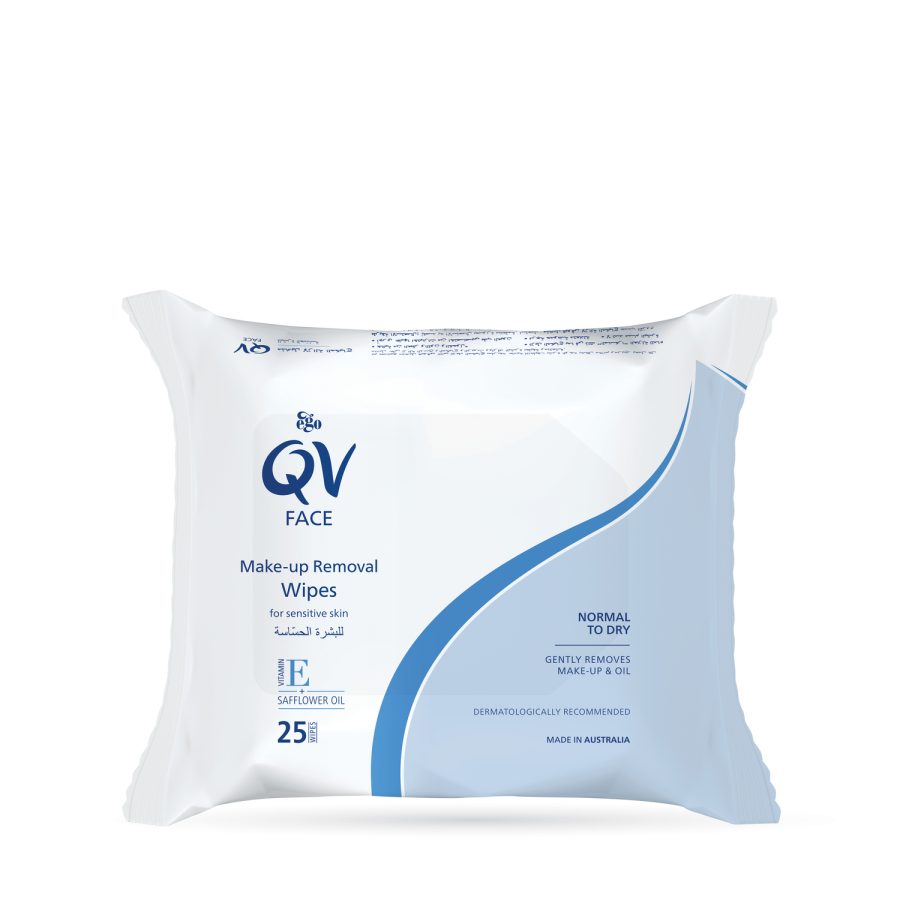 QV face makeup removal wipes 25's