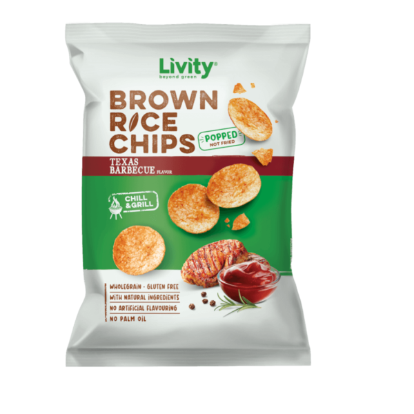 LIVITY Brown Rice Chips 60G BBQ