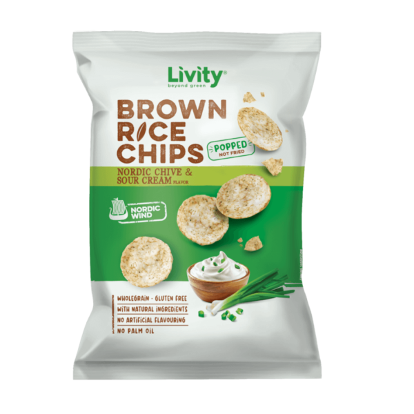 LIVITY Brown Rice Chips 60G Sour Cream