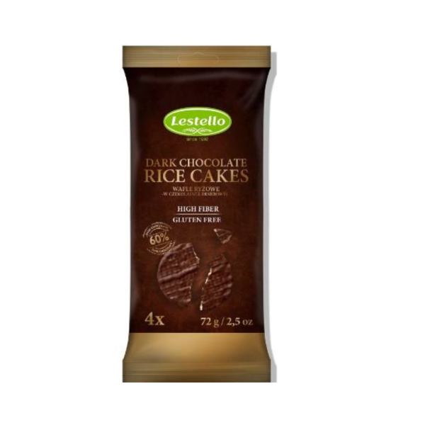 Lestello Dark Chocolate rice cakes 72g