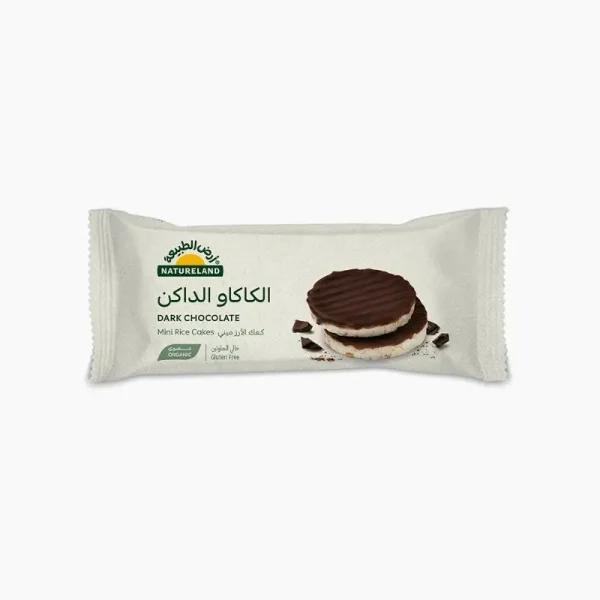 MINI RICE CAKES W/DARK CHOCOLATE 16G