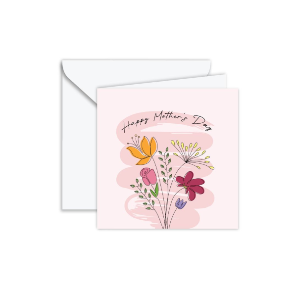 BAMBOLI HAPPY MOTHERS DAY PASTEL FLOWERS 30291