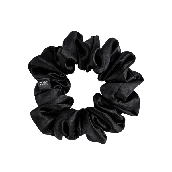 TMM Silk Scrunchie - Black