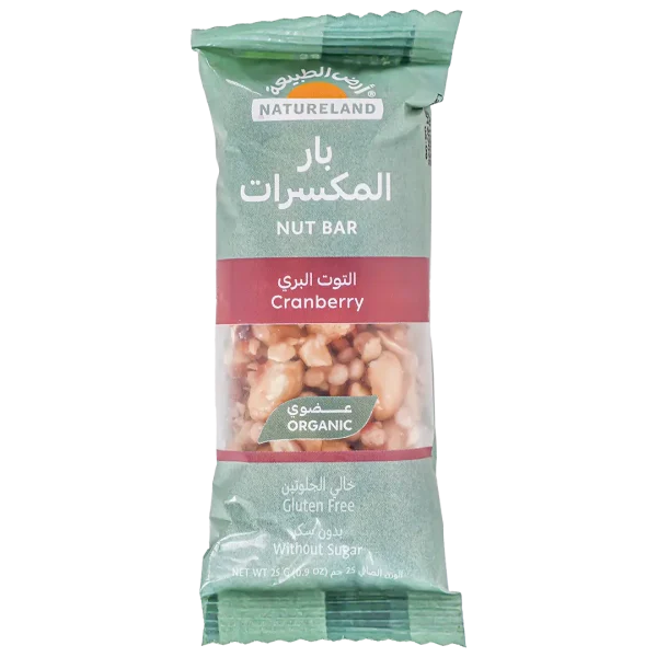 Natureland Nut Bar - Cranberry 25g