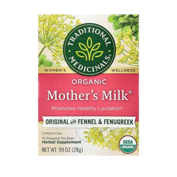ORGANIC MOTHER'S MILK WITH FENNEL & FENUGREEK CAFFEINE FREE 16