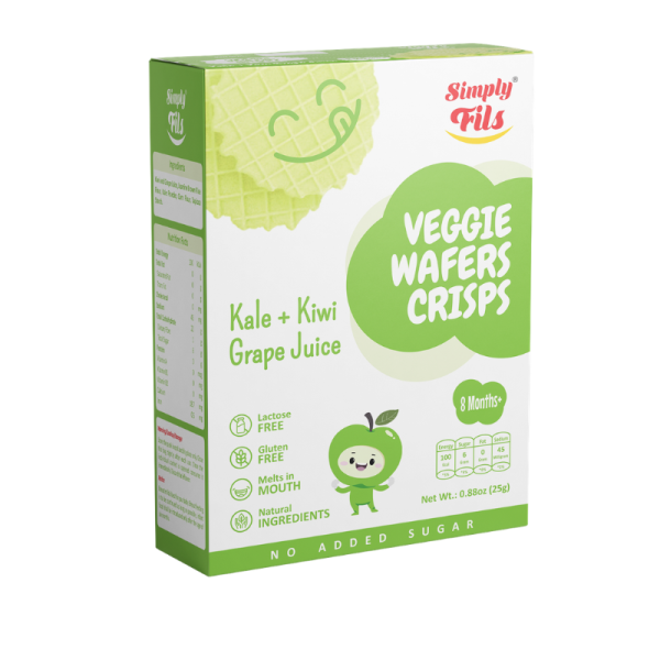 SIMPLY FILS KALE KIWI GRAPE JUICE VEGGIE WAFER CRISP