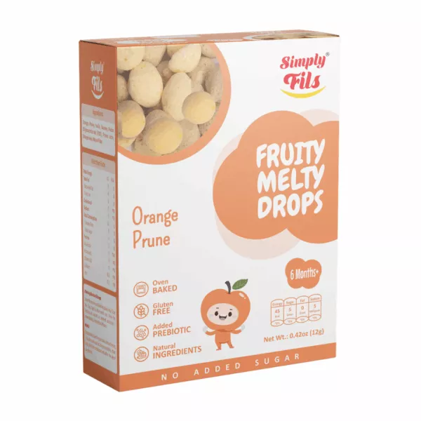 SIMPLY FILS ORANGE PRUNE FRUITY MELTY DROPS