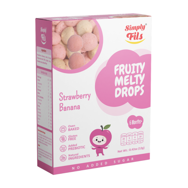 SIMPLY FILS STRAWBERRY BANANA FRUITY MELTY DROPS