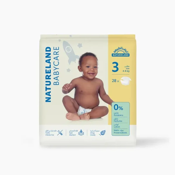 Natureland DIAPERS SIZE 3 (4-8KG) 28 PCS