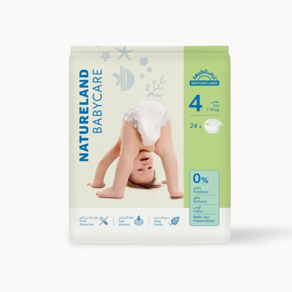 Natureland DIAPERS SIZE 4 (7-14KG) 24PCS