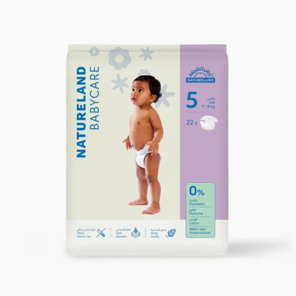 Natureland DIAPERS SIZE 5 (12-18KG) 22PCS