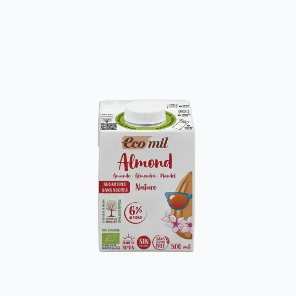 Natureland ECOMIL ALMOND MILK SUGAR FREE 500ML