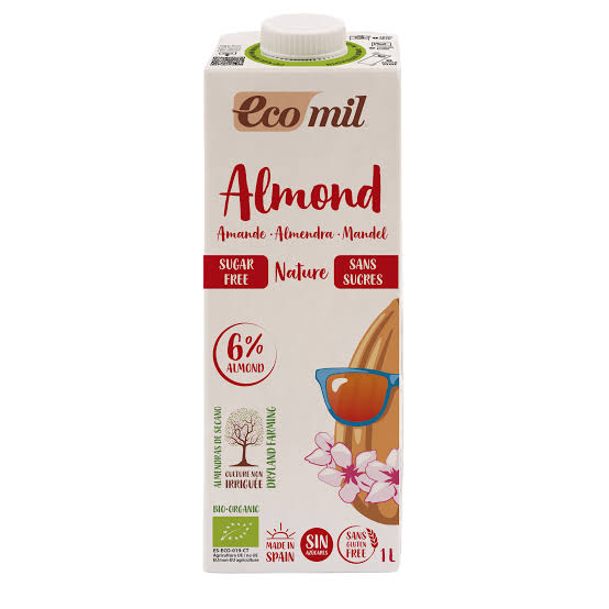 Natureland ECOMIL0061 ALMOND MILK SUGAR FREE BIO 1L