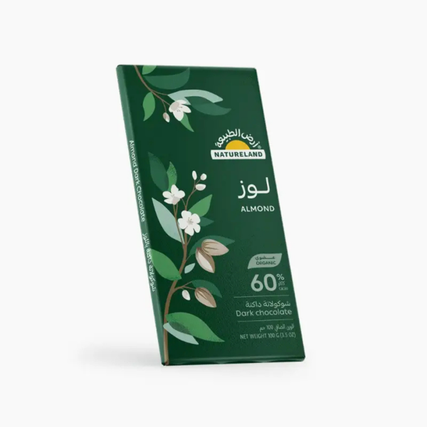 Natureland Almond Dark Chocolate 100g