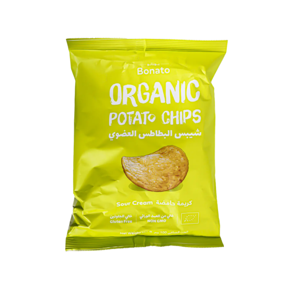 Natureland Bonato Organic Potato Chips - Sour Cream 100g
