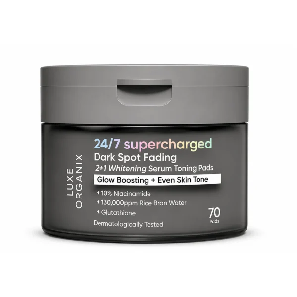 LUXE ORGANIX 24/7 Supercharged Dark Spot Fading Serum Toning Pads