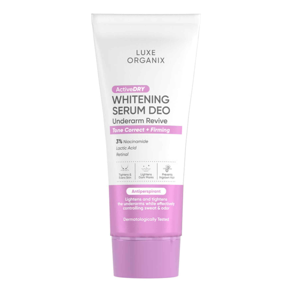 LUXE ORGANIX Active Dry Whitening Serum Deo Underarm Revive 50g