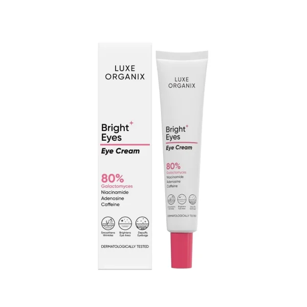 LUXE ORGANIX Bright Eyes Eye Cream 80% Galactomyces 15g