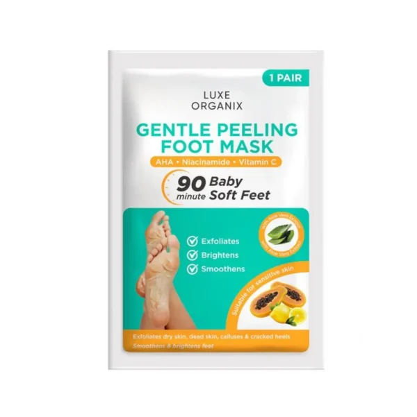 LUXE ORGANIX Foot Mask Gentle Peeling