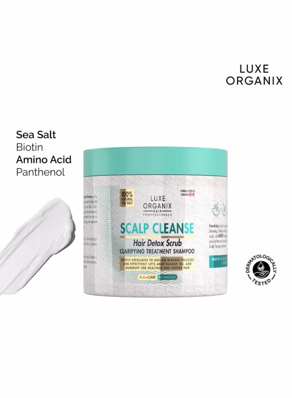 LUXE ORGANIX Scalp Cleanse Detox Scrub Shampoo 220g