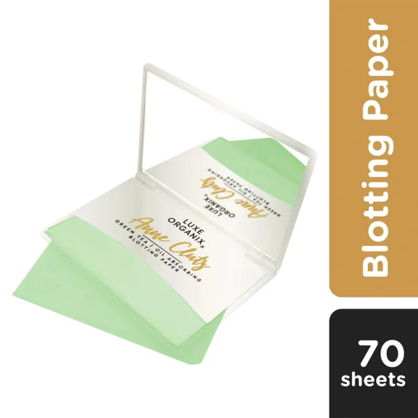 Luxe Organix – Green Tea Blotting Paper Powder Finish Refill 50 Sheets